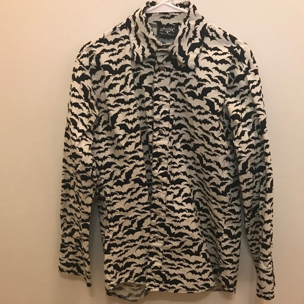 Shrine - Button Up Bat Shirt - M